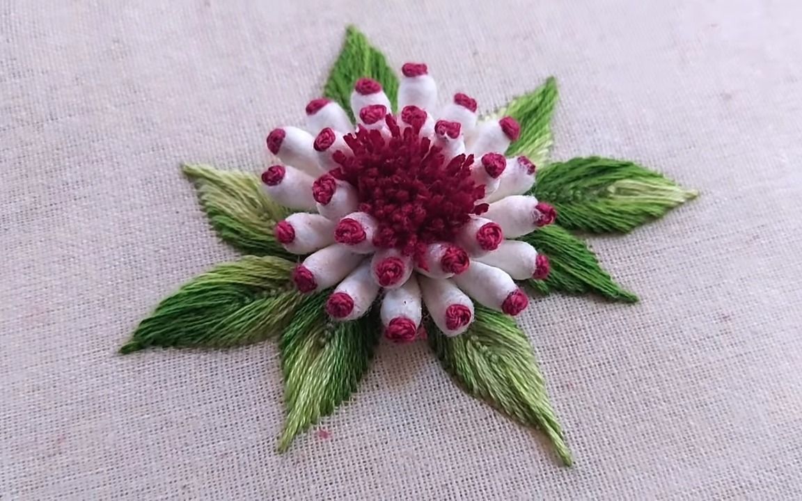 【sahinaarts】花朵刺绣教程46