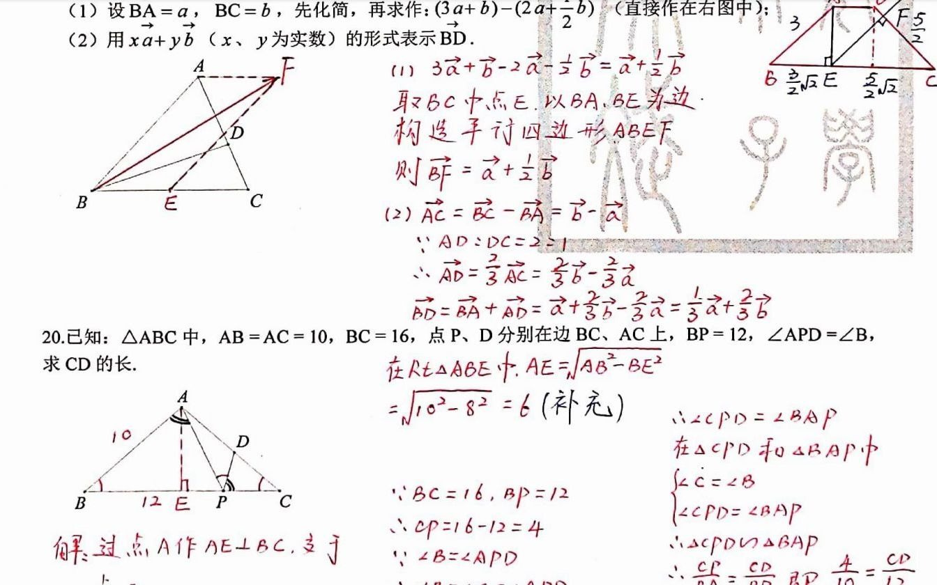 初三上学期第一次月考试卷哔哩哔哩bilibili