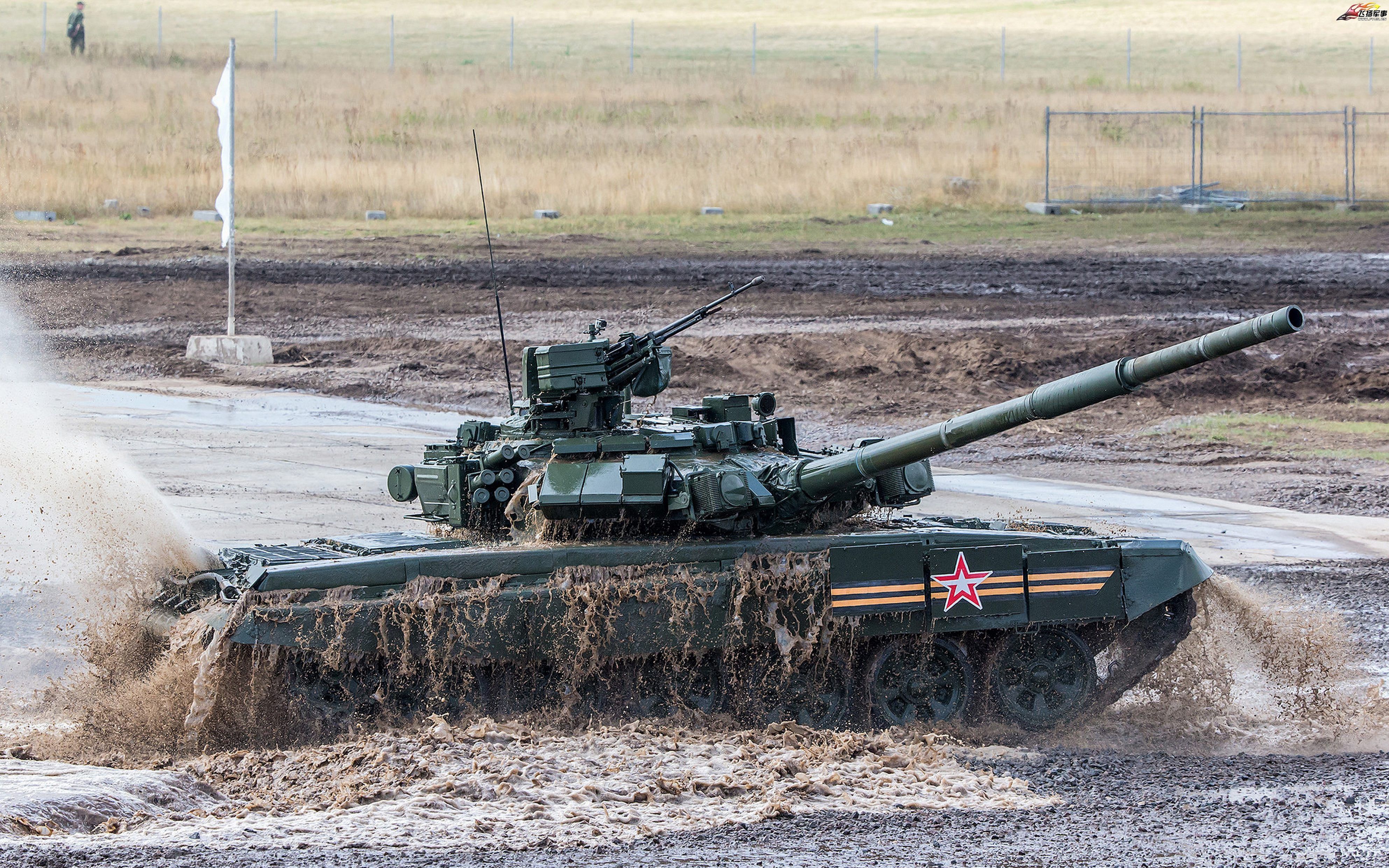 俄罗斯电视2台 武器试验场 探访t-90坦克部署 训练 (上中下合集)