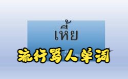 泰国常听到的一句被认为很脏的话 เหี้ย 的单词用法和意思哔哩哔哩bilibili