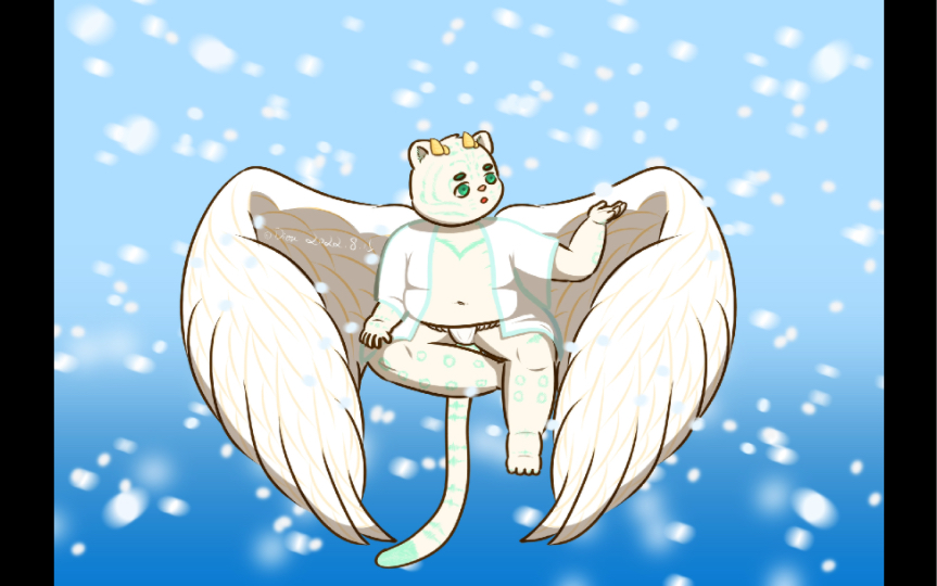 【兽人向绘画】一只雪豹(委托勿用)_哔哩哔哩_bilibili