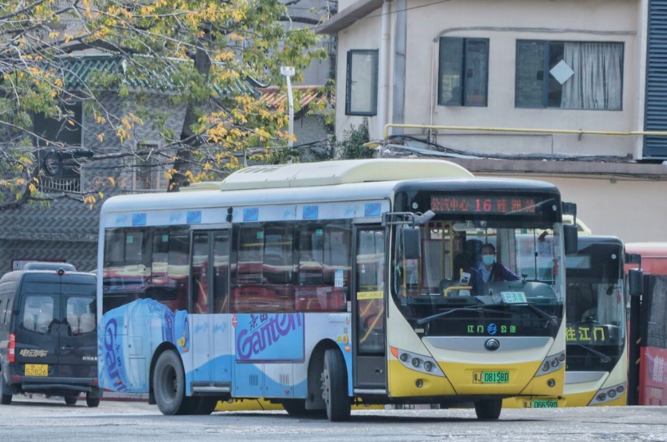 pov17 江门公交16路特别班次 公汽中心站邑路通旅游城—南方职院南