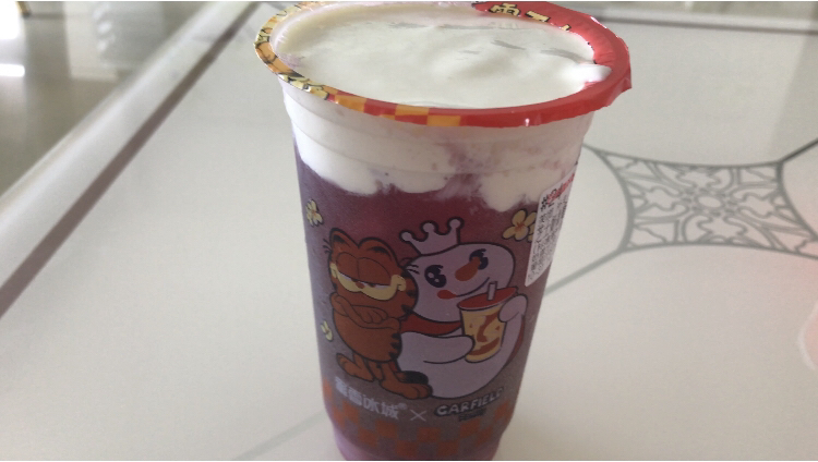 蜜雪冰城新品芝士奶盖葡萄!