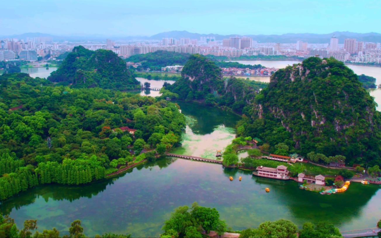 模仿航拍中国 航拍广东 肇庆 七星岩_哔哩哔哩_bilibili