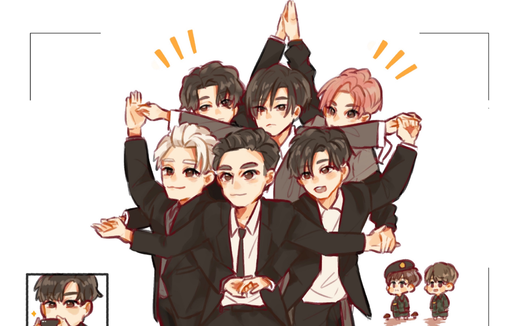 super junior (play) - black suit(困难二星)(superstar sm 全民天团