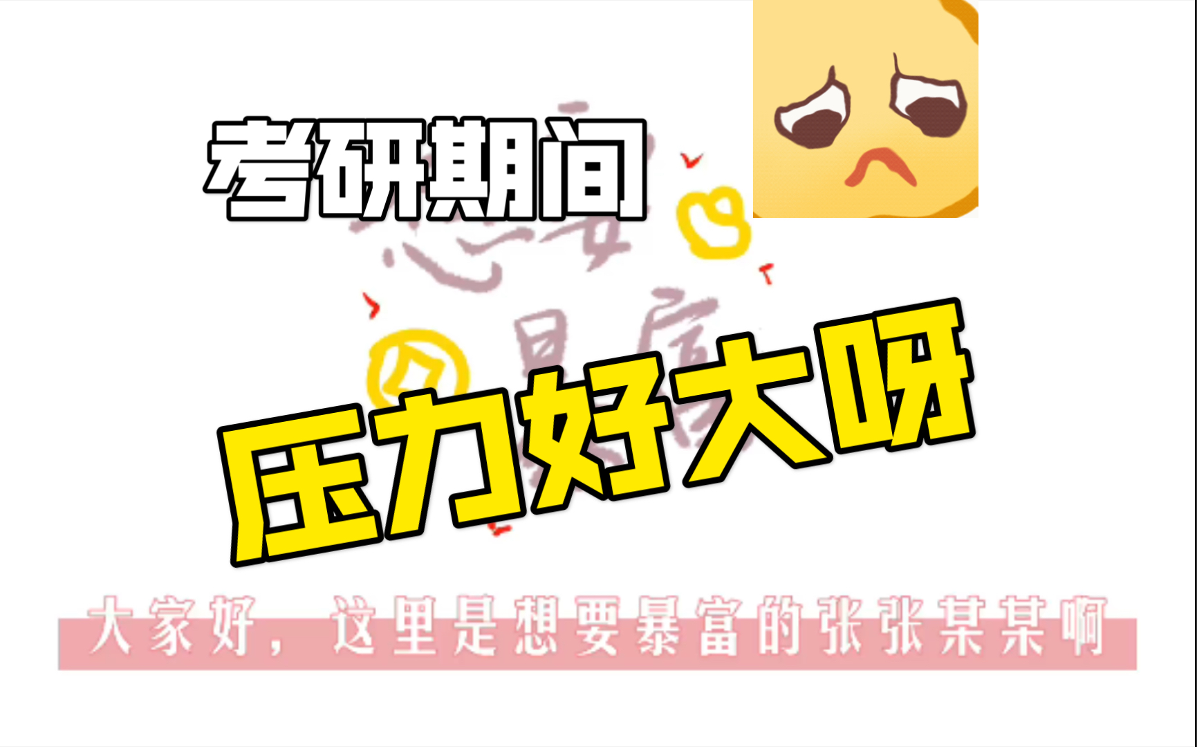 考研压力大,情绪崩溃,怎么办哔哩哔哩bilibili