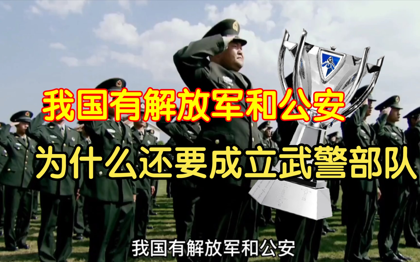 我国有解放军和公安,为什么还要成立武警部队?哔哩哔哩bilibili