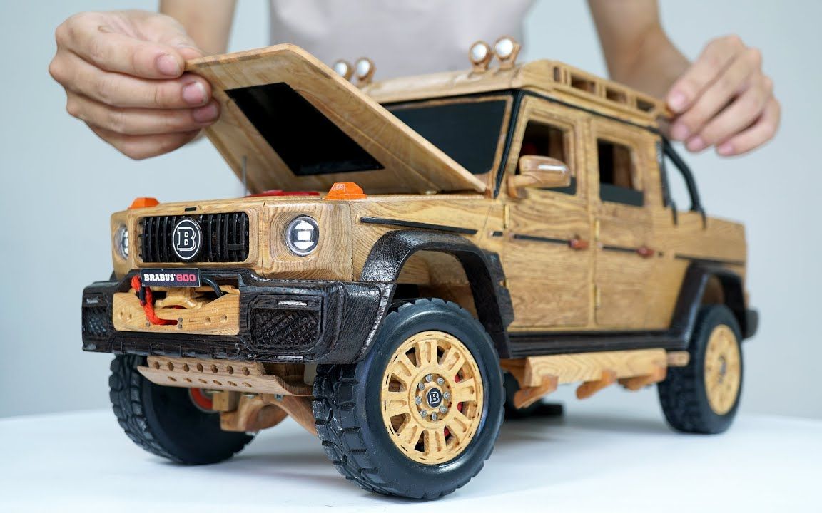 【手工】制作巴博斯g63 800 adventure xlp皮卡木质模型车 | 作者