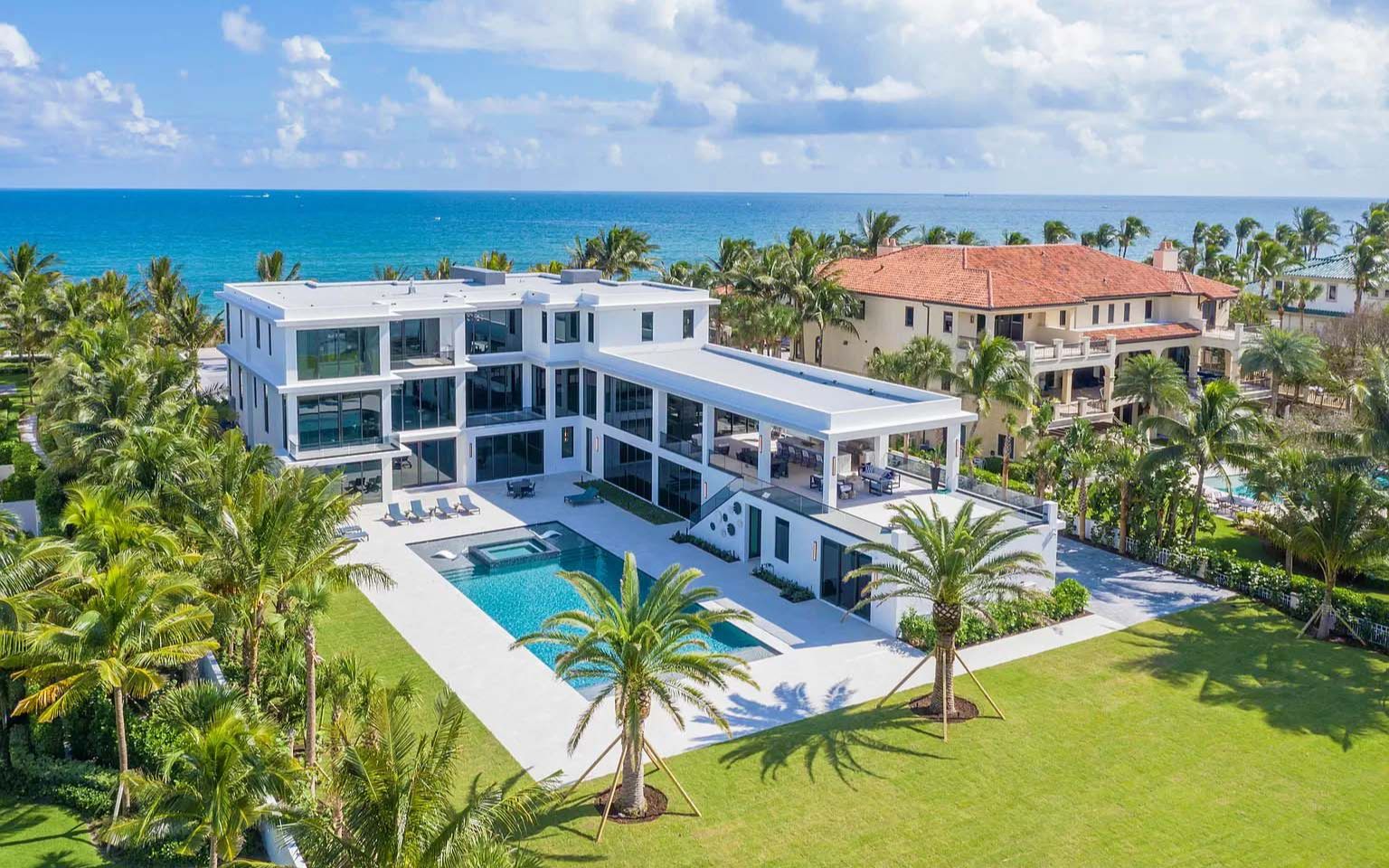 4k / 兰塔纳现代海景别墅~1660 s ocean blvd, lantana(棕榈滩