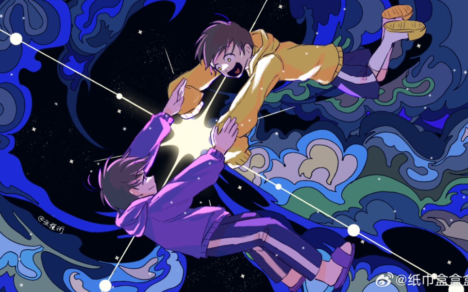 【阿松/手书】数字松-我还想和你谈论宇宙和天空.