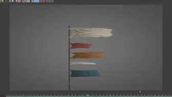 用C4D姿态变形模拟布料无缝循环动画