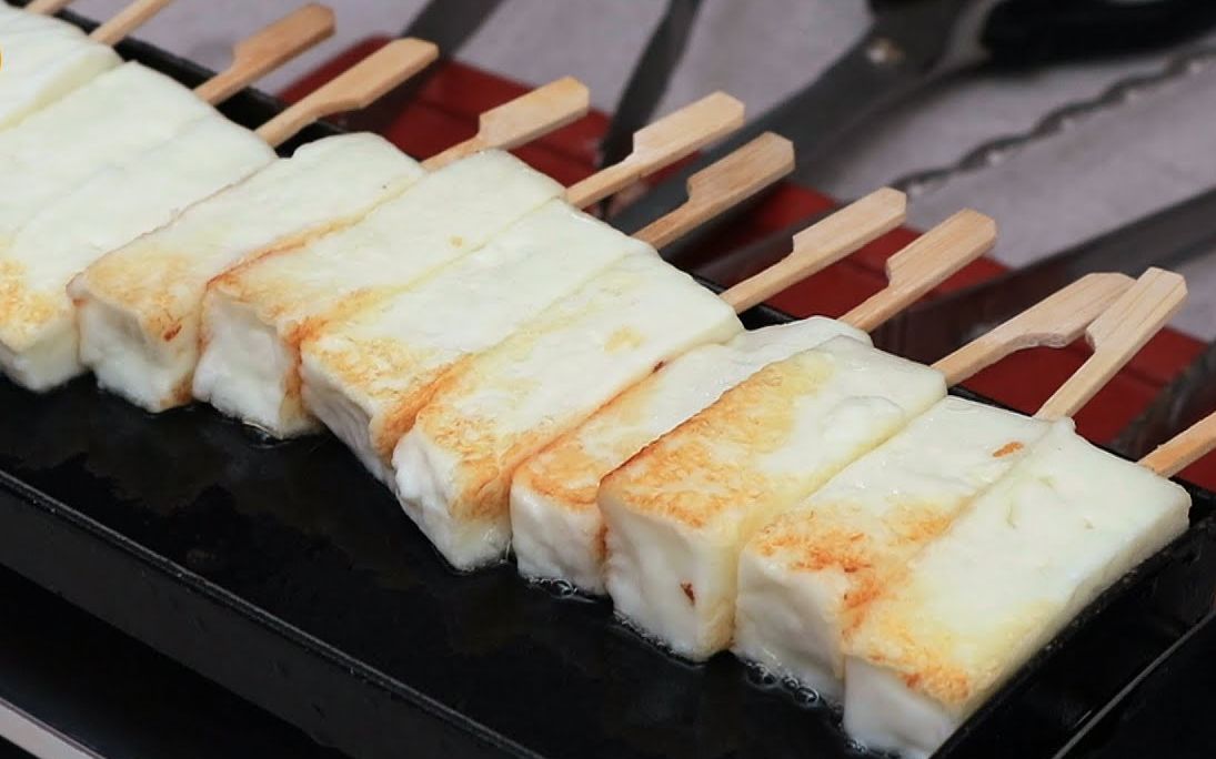 韩国街头美食烤双芝士棒