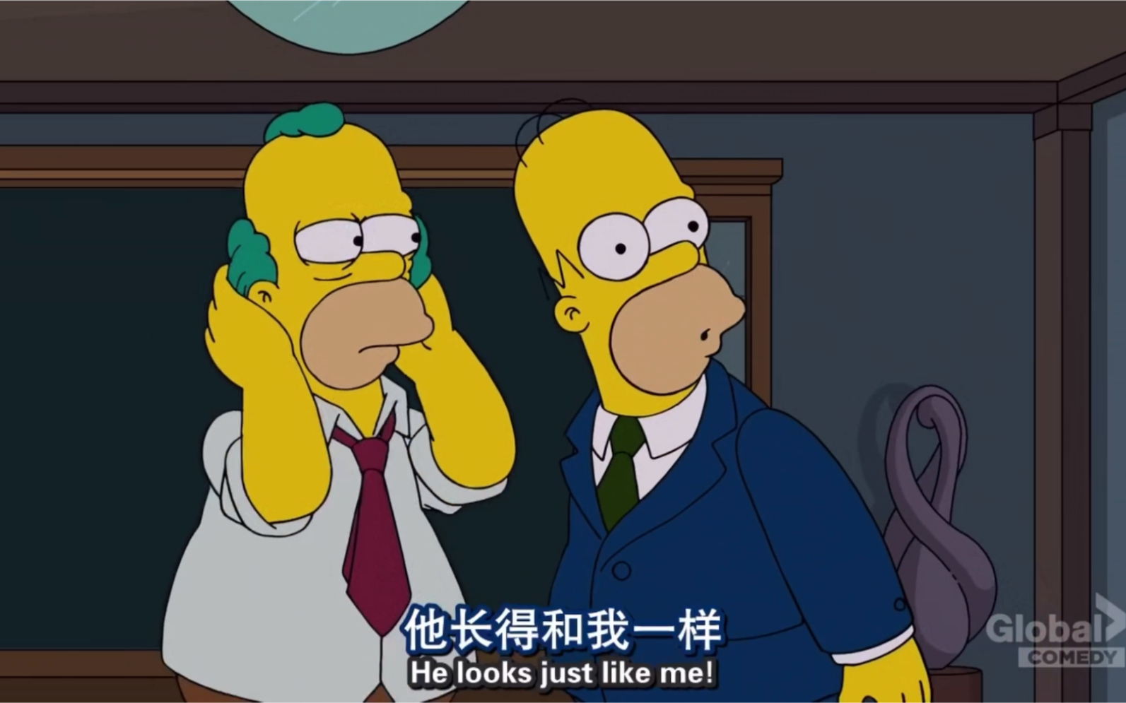 官方吐槽最为致命!Krusty卸妆竟然和侯默长得一摸一样!#辛普森一家哔哩哔哩bilibili