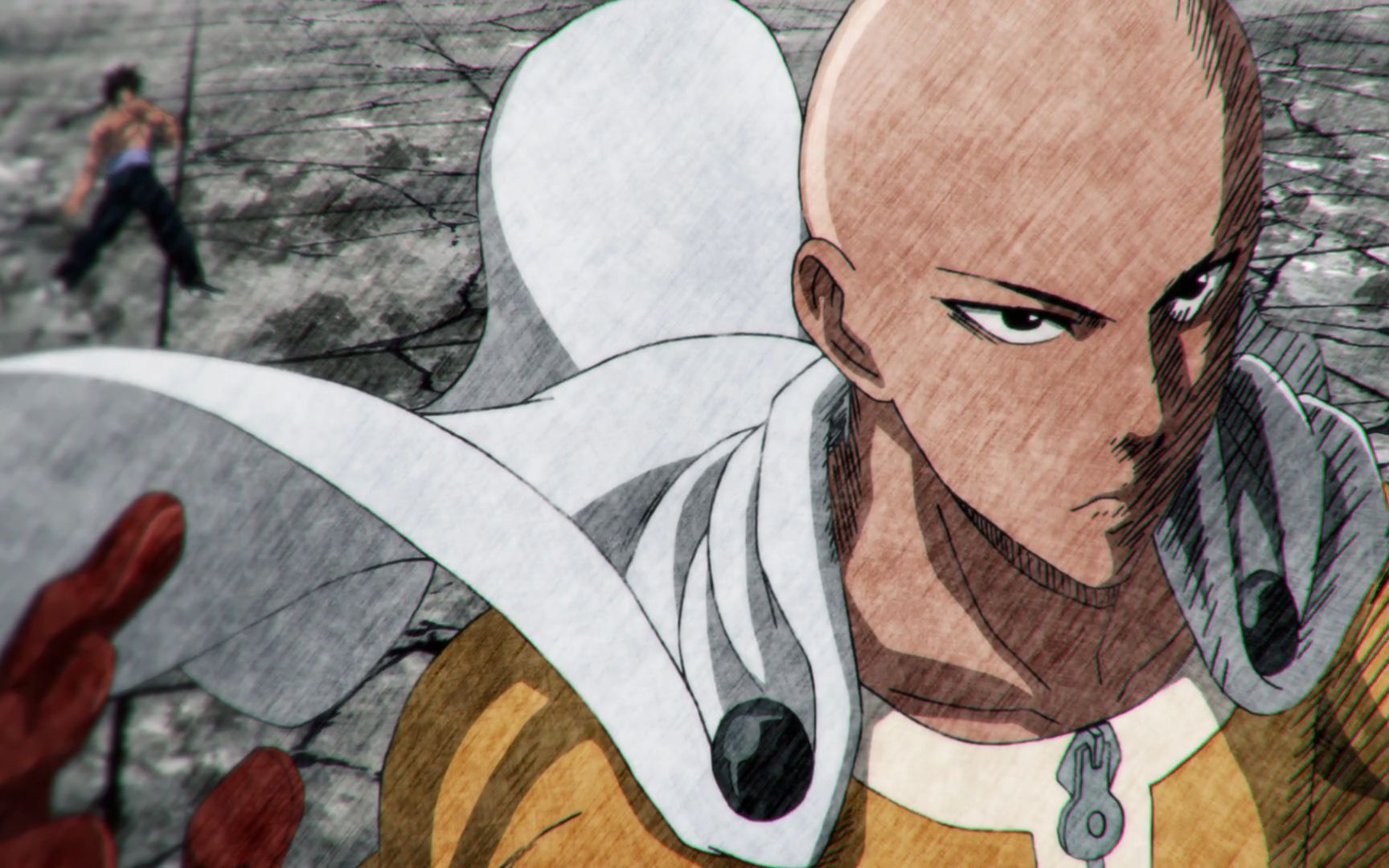 一拳超人光之迪迦埼玉听到了水龙求救的呼喊将光辉洒满人间