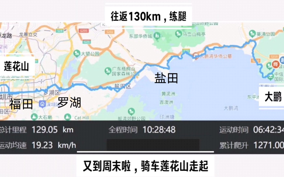 一天130KM骑行,扎胎,摔车,淋雨,夜路,体验拉满.深圳大鹏盐田梧桐山罗湖福田莲花山,往返.哔哩哔哩bilibili