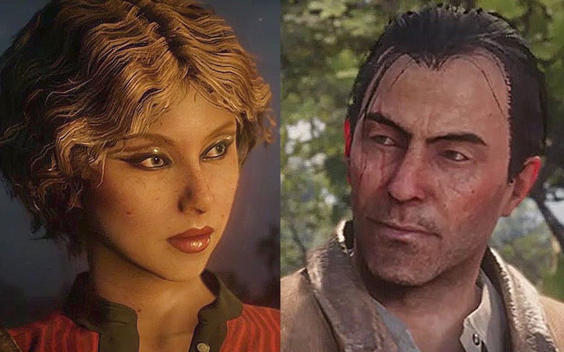 荒野大镖客2生肉男女角色捏脸分享2