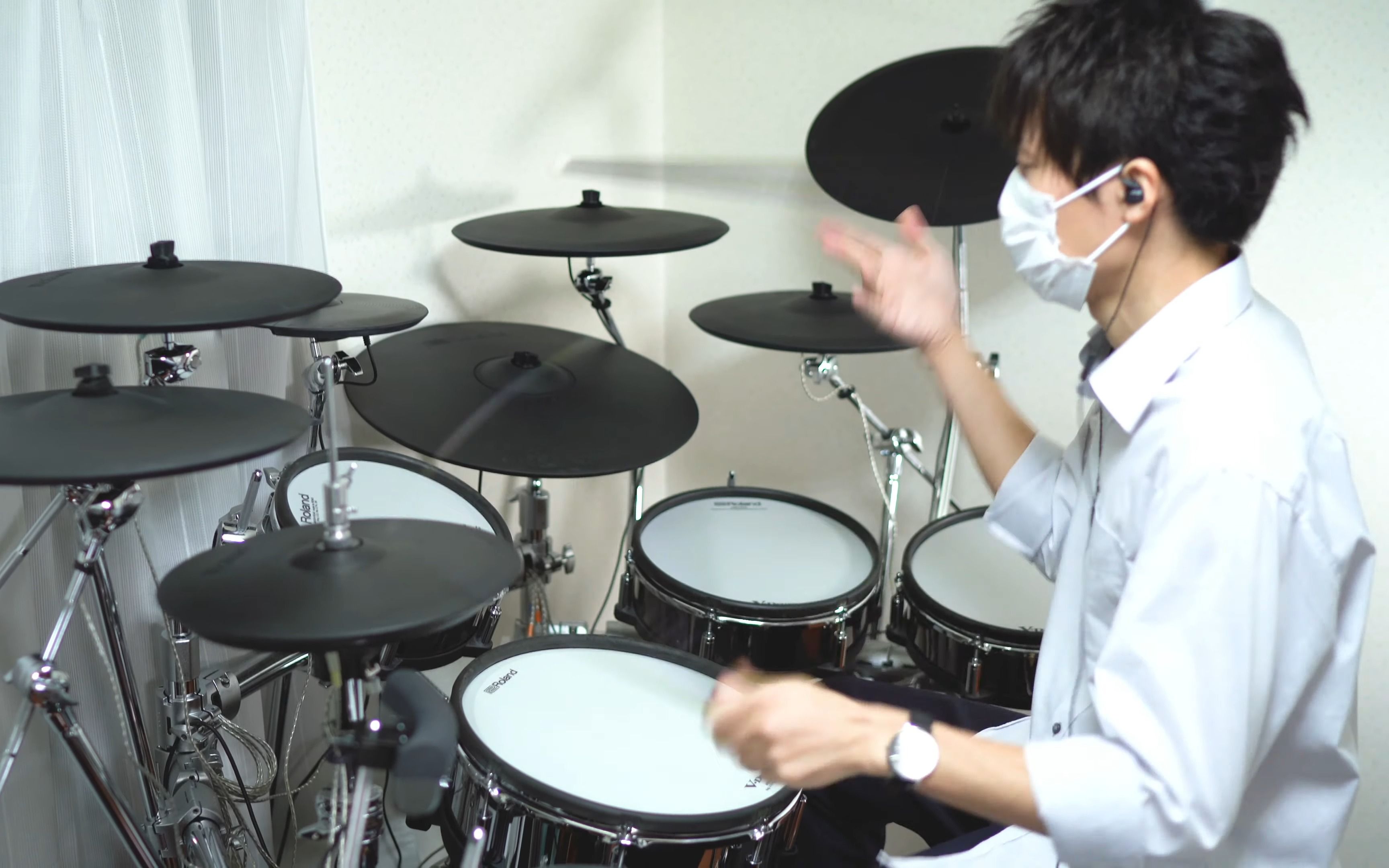 [图]【Kaji】夕凪、某、花惑い - ヨルシカ(Yorushika)_Drum cover【搬运】