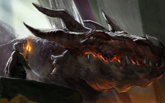 4k霍比特人经典片段屠龙勇士射杀史矛革