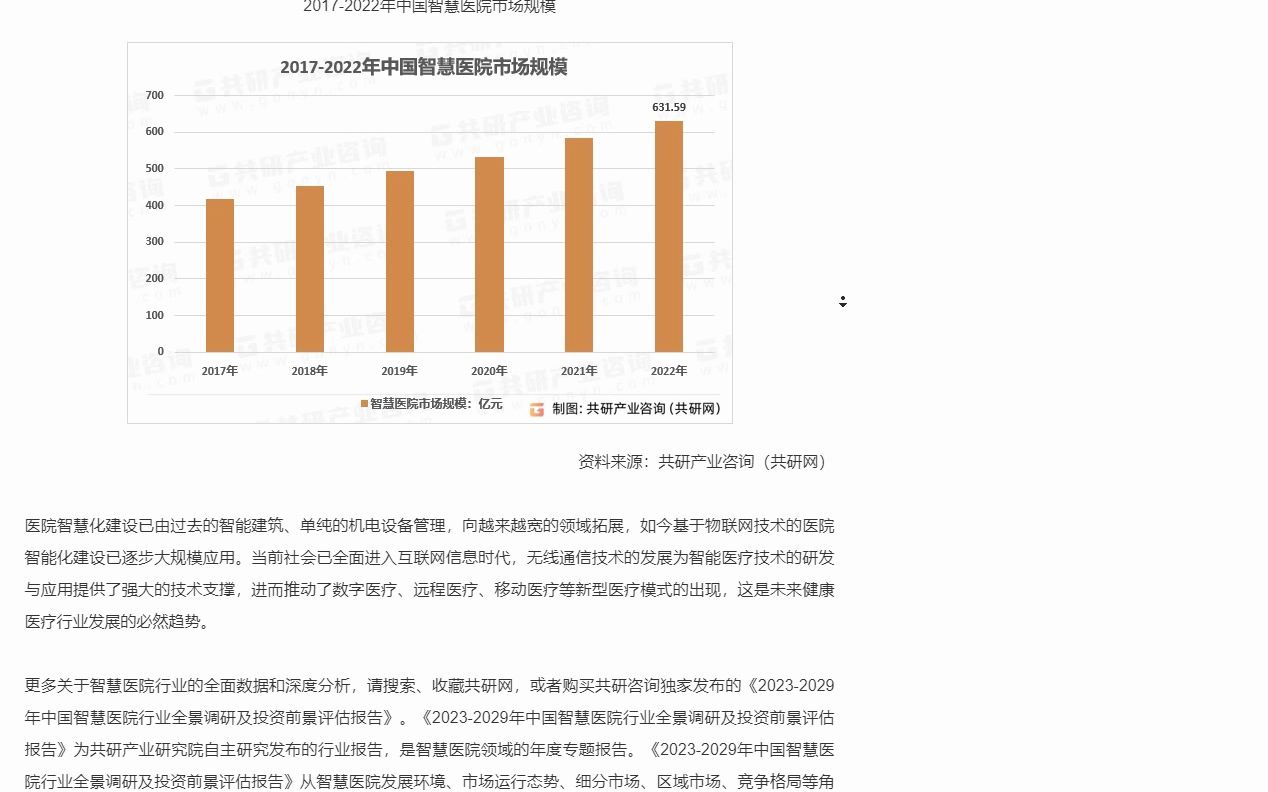 [图]2023年中国智慧医院市场现状及行业发展趋势分析[图]