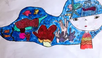 六岁宝宝画科幻题材简笔画课堂随拍