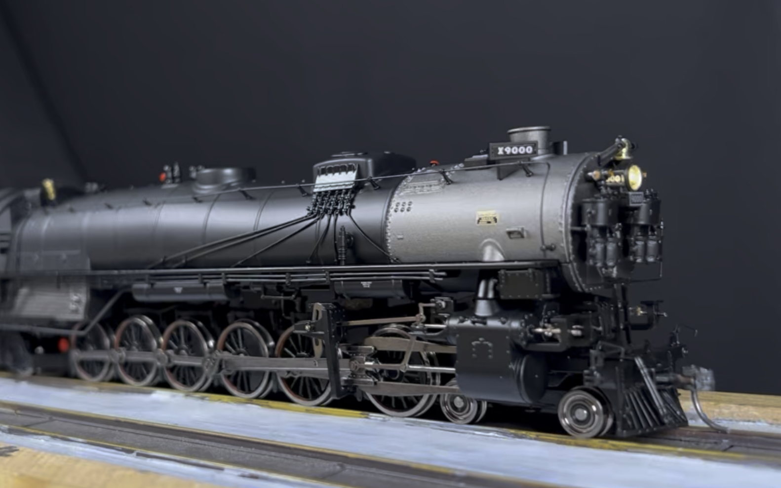 mth三缸结构4-12-2试车 ho比例北美蒸汽机车火车模型