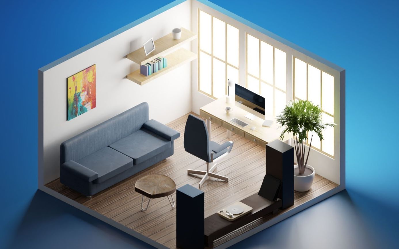 3d模型场景房子制作