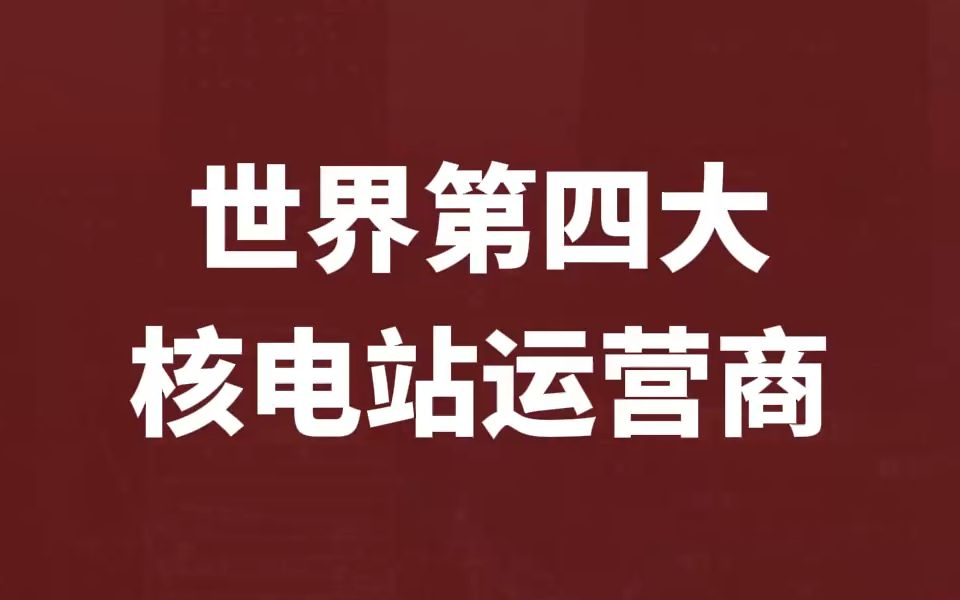 大型商用核电站运营商【中国核电】#股票#投资哔哩哔哩bilibili