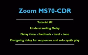 Download Video: 【教学转载】Zoom MS70CDR效果器用于合成器（2）