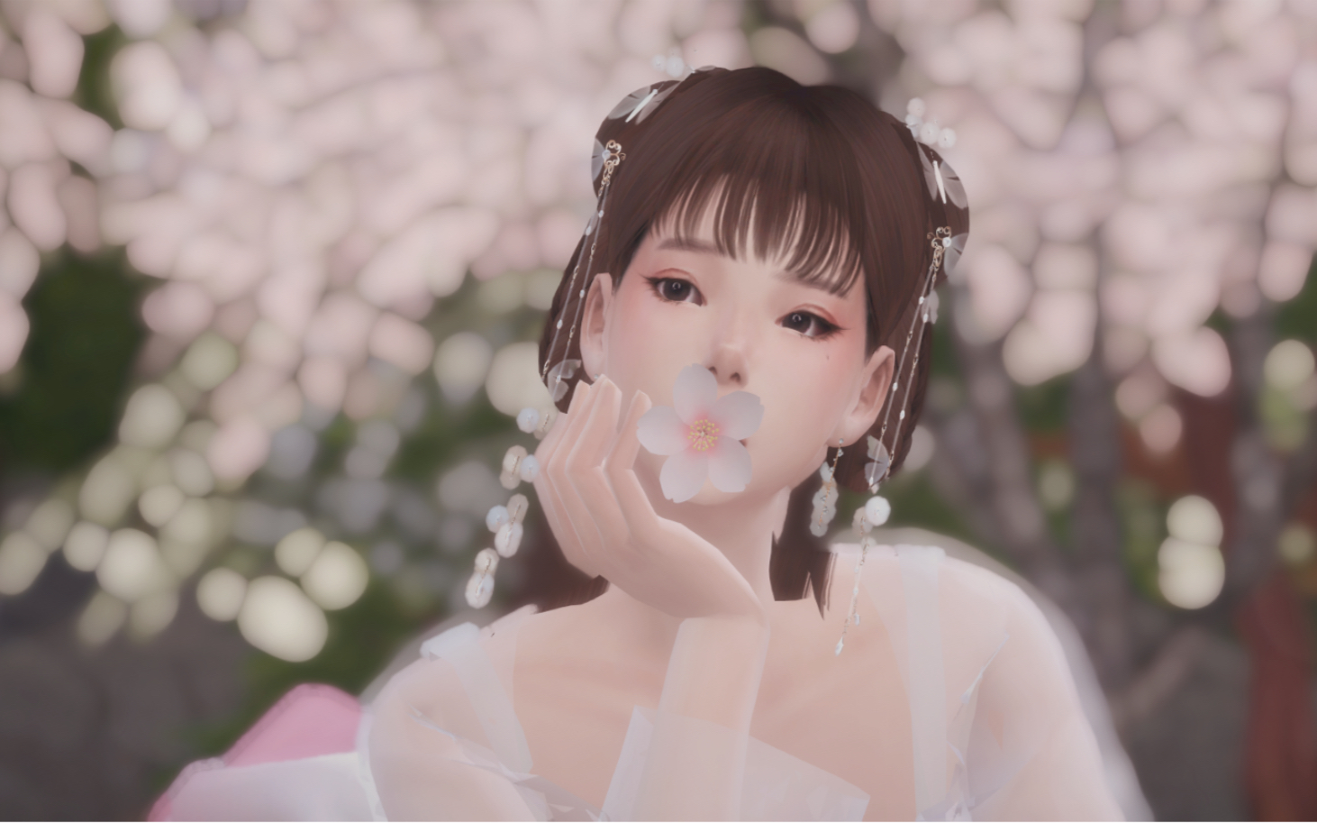 活动作品模拟人生4人物分享古风所谓伊人