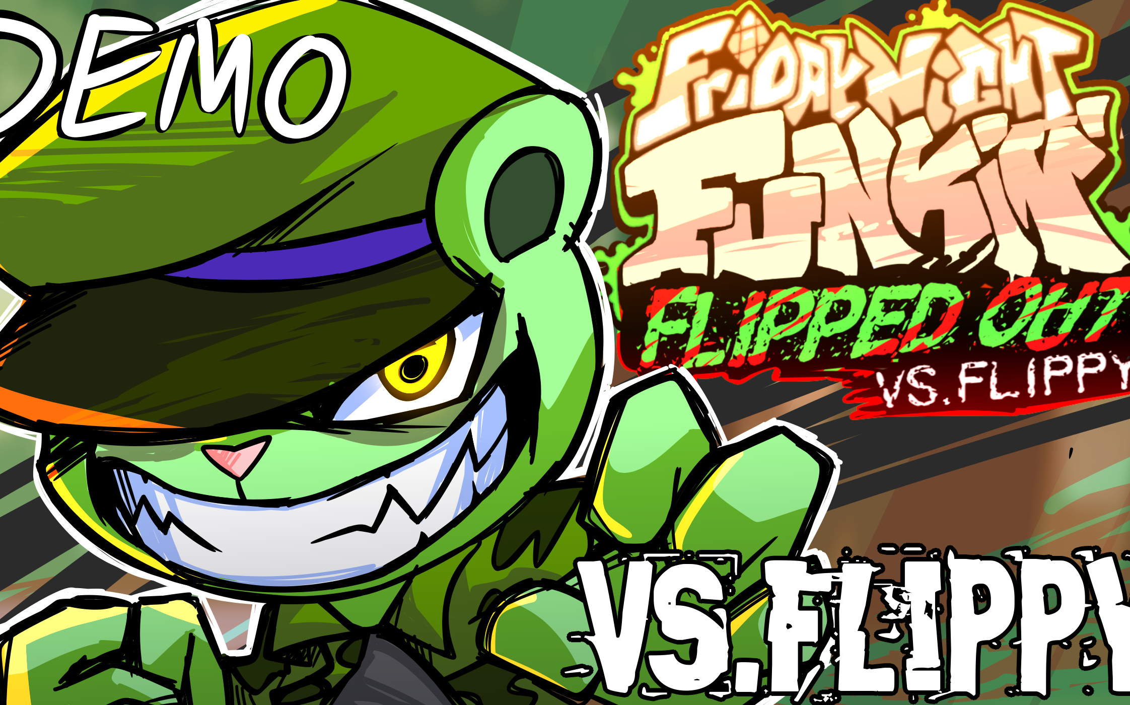【fnf】vs flippyflipped demo,小心手榴弹!_哔哩哔哩_bilibili