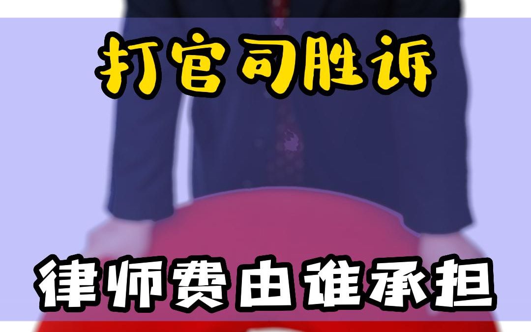 打官司律师费由谁承担?哔哩哔哩bilibili