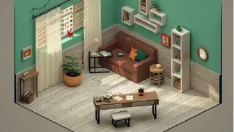【Maya】游戏建模 室内场景搭建