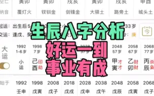 Télécharger la video: 《客户八字分析》好运一到，事业有成的八字分析