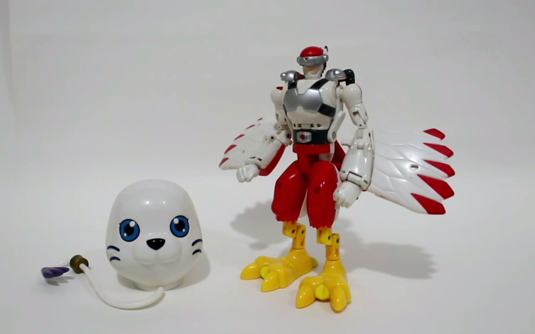 数码兽大冒险02,人面战鹰兽变形手办_哔哩哔哩_bilibili