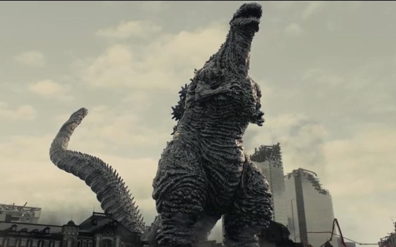 东京出现怪兽哥斯拉到处破坏日本毫无办法暂时制服了哥斯拉
