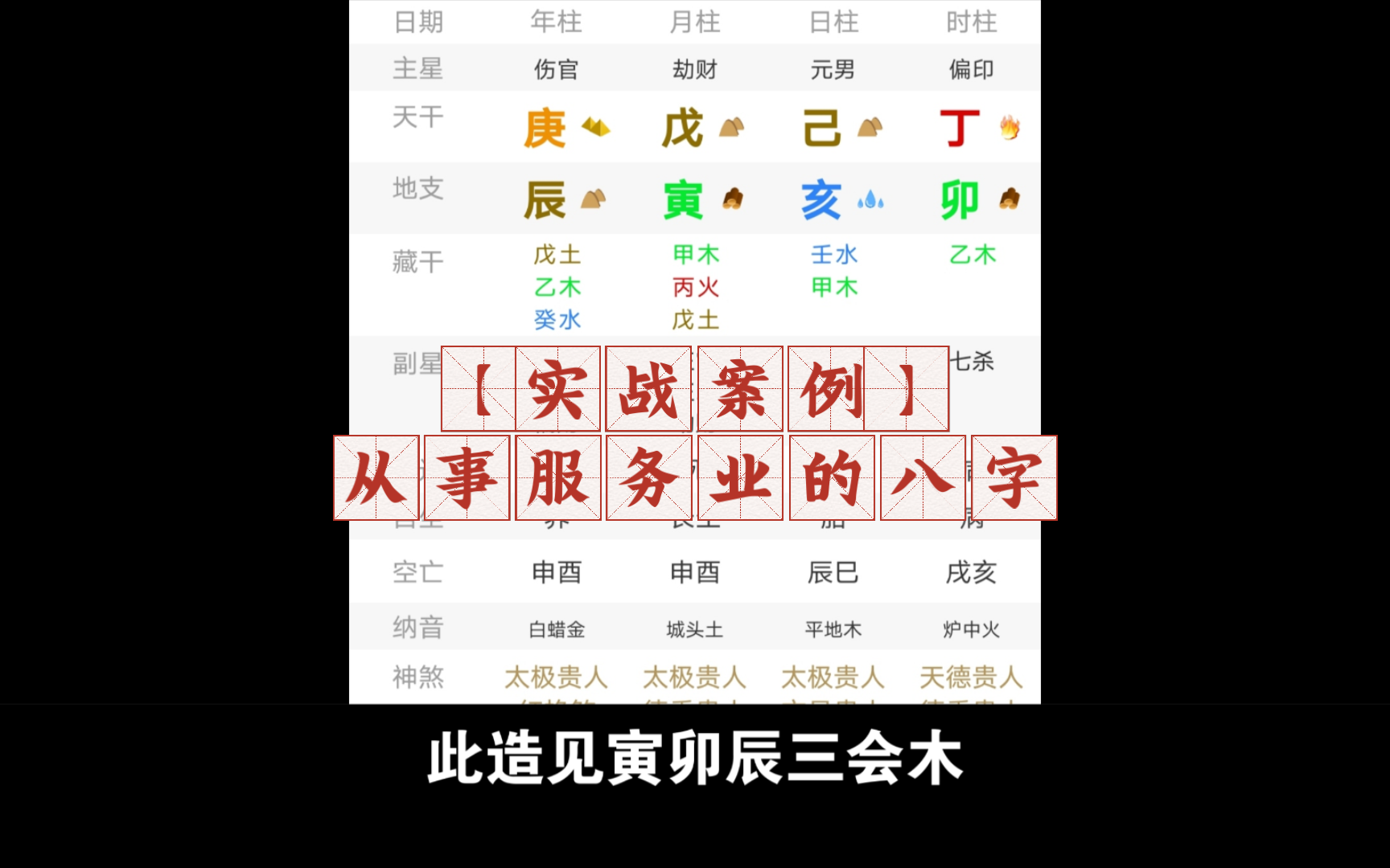 八字正格图片