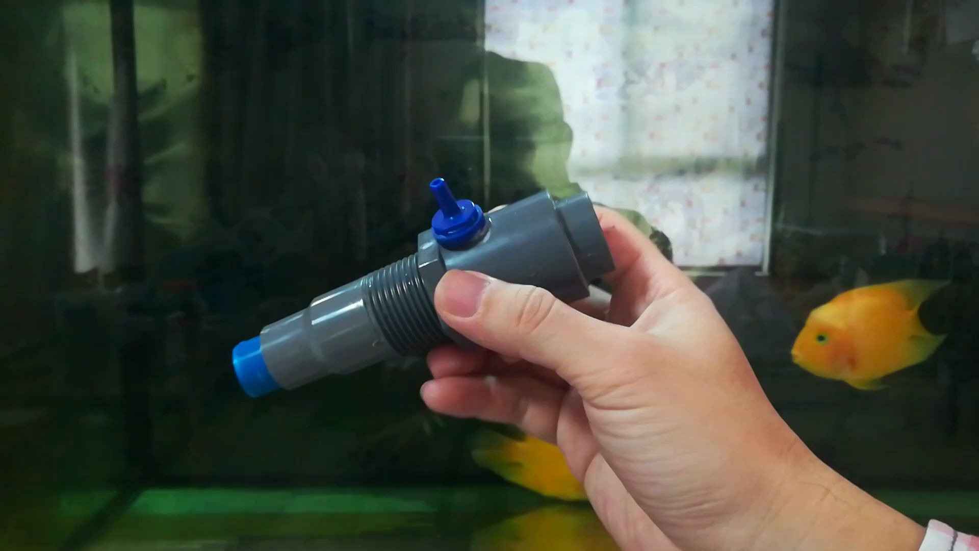 找到方法中型鱼缸水泵45w2500l流量自制的增氧头同样效果一流