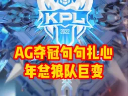 Download Video: AG夺冠句句扎心，年总狼队巨变，FLY羡慕一诺夺冠，出征杯无缝衔接年总！