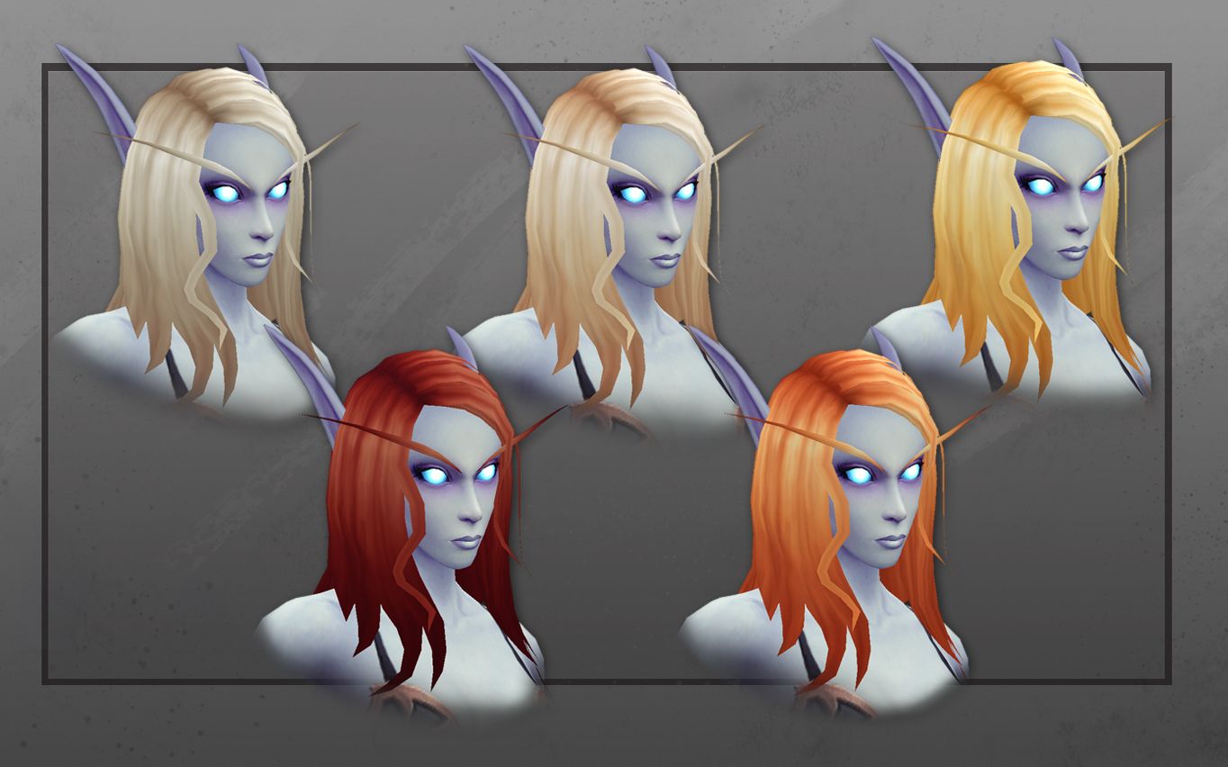 1.5虚空精灵新捏人选项,可选触手;金发碧眼高精!_魔兽