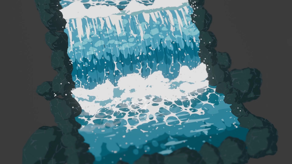 blender掌握二次元风格化动态水制作