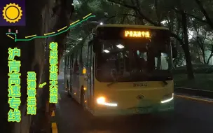 Download Video: 【pov1828】 上海京申大众 沪青高速专线 老成都北路大沽路→盈港客运站 前方展望