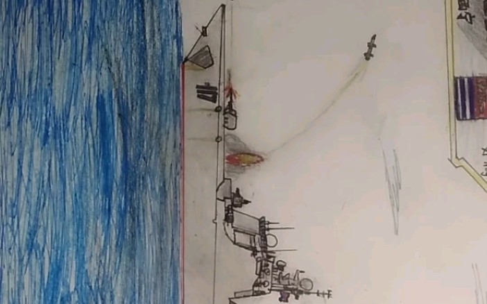 [军迷手绘052d导弹驱逐舰]画画新手真的能把画画好吗?