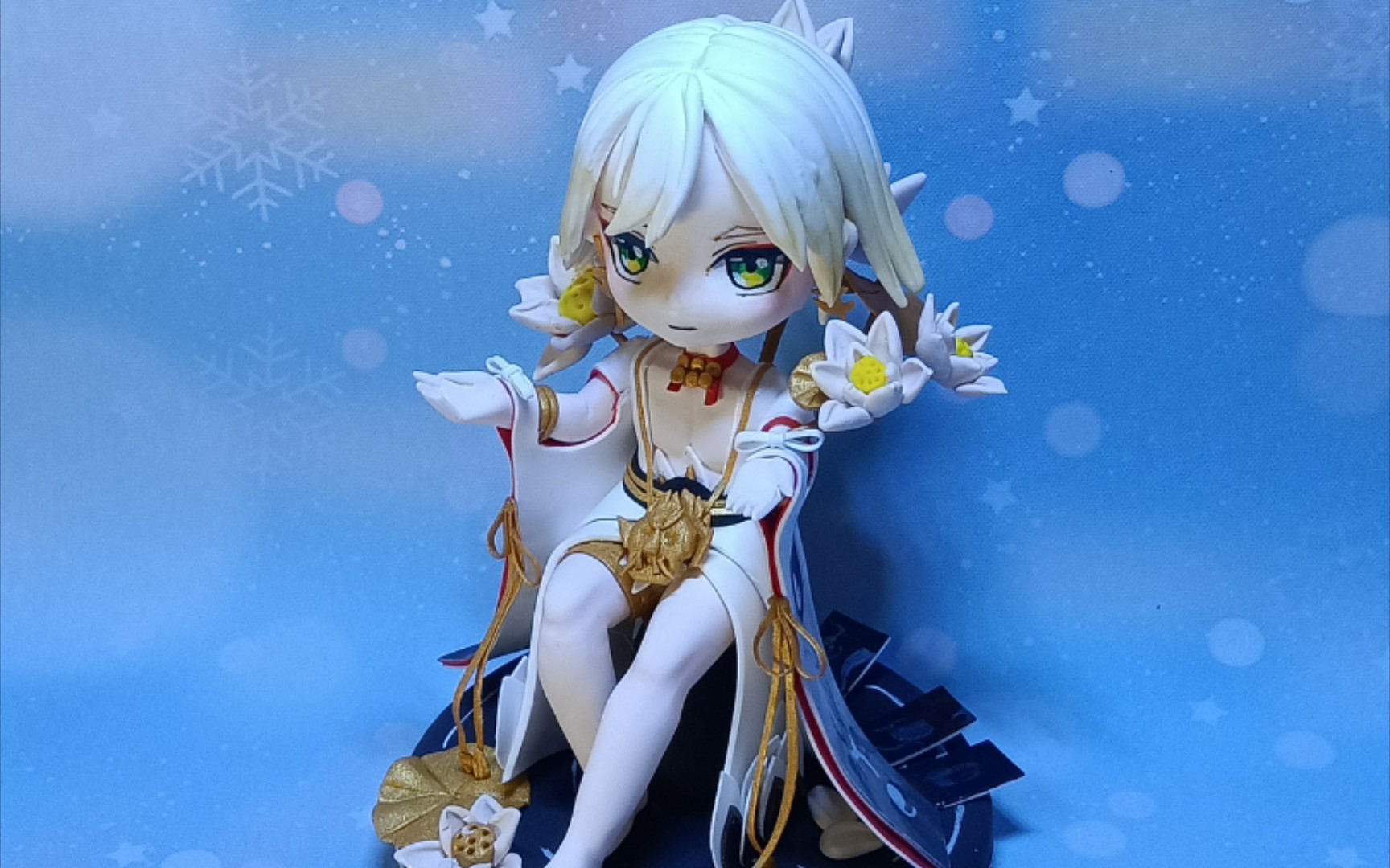 阴阳师帝释天超轻粘土手办制作过程