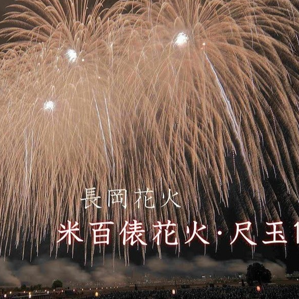 末尾尺玉100连发烟花2025长冈花火大会8.2 4K_哔哩哔哩_bilibili