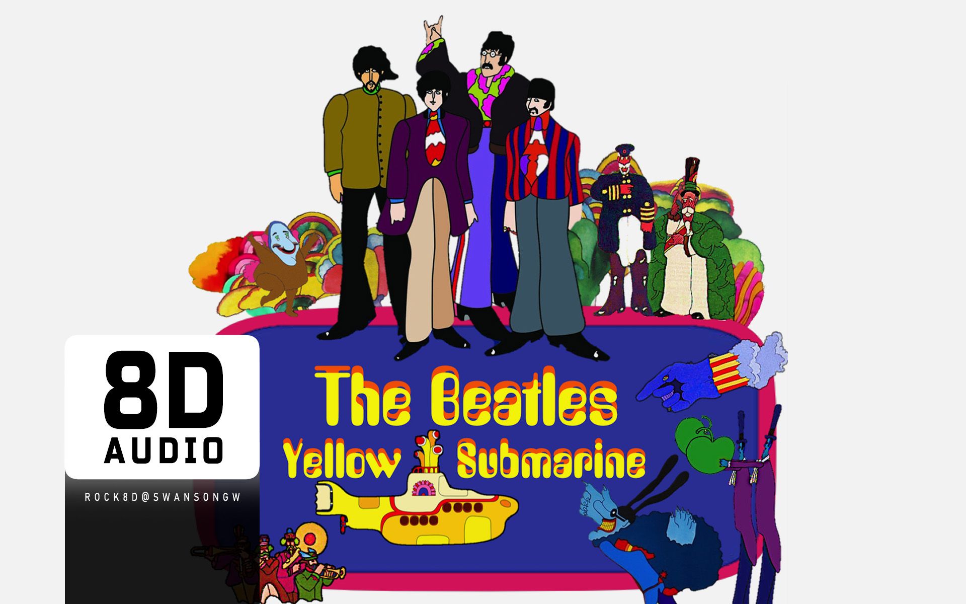 the beatles - yellow submarine 【8d环绕立体整轨版-戴耳机体验】