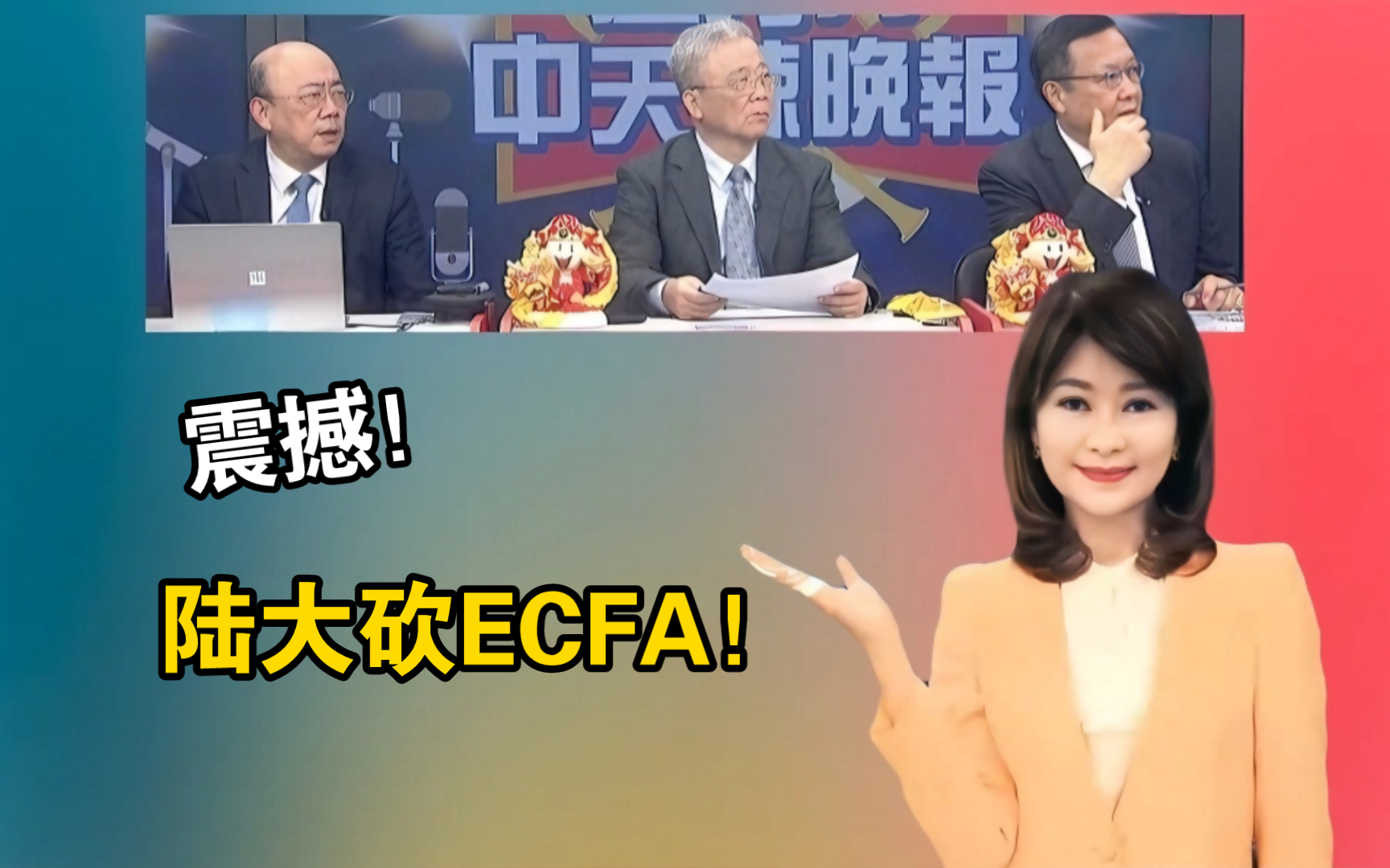 震撼!陆大砍ECFA!郭正亮:比ECFA更可怕的是采购!#ECFA哔哩哔哩bilibili