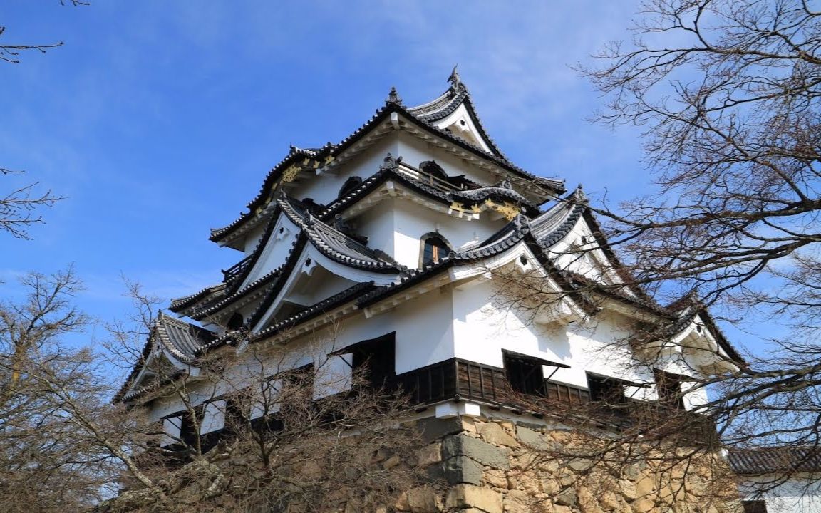 超清日本第一视角漫步日本国宝建筑滋贺県99彦根城