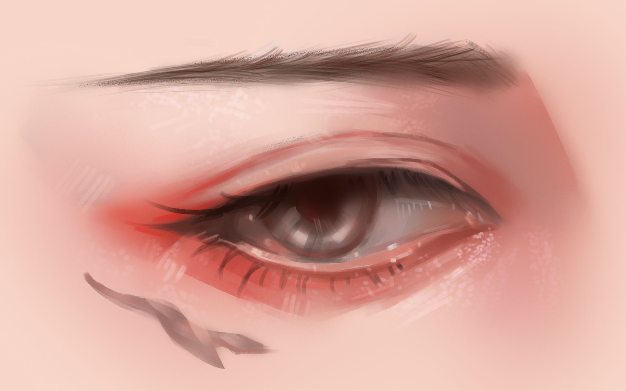 【板绘】媚眼如丝的感觉到底怎么画?其实没有你想象的那么难!