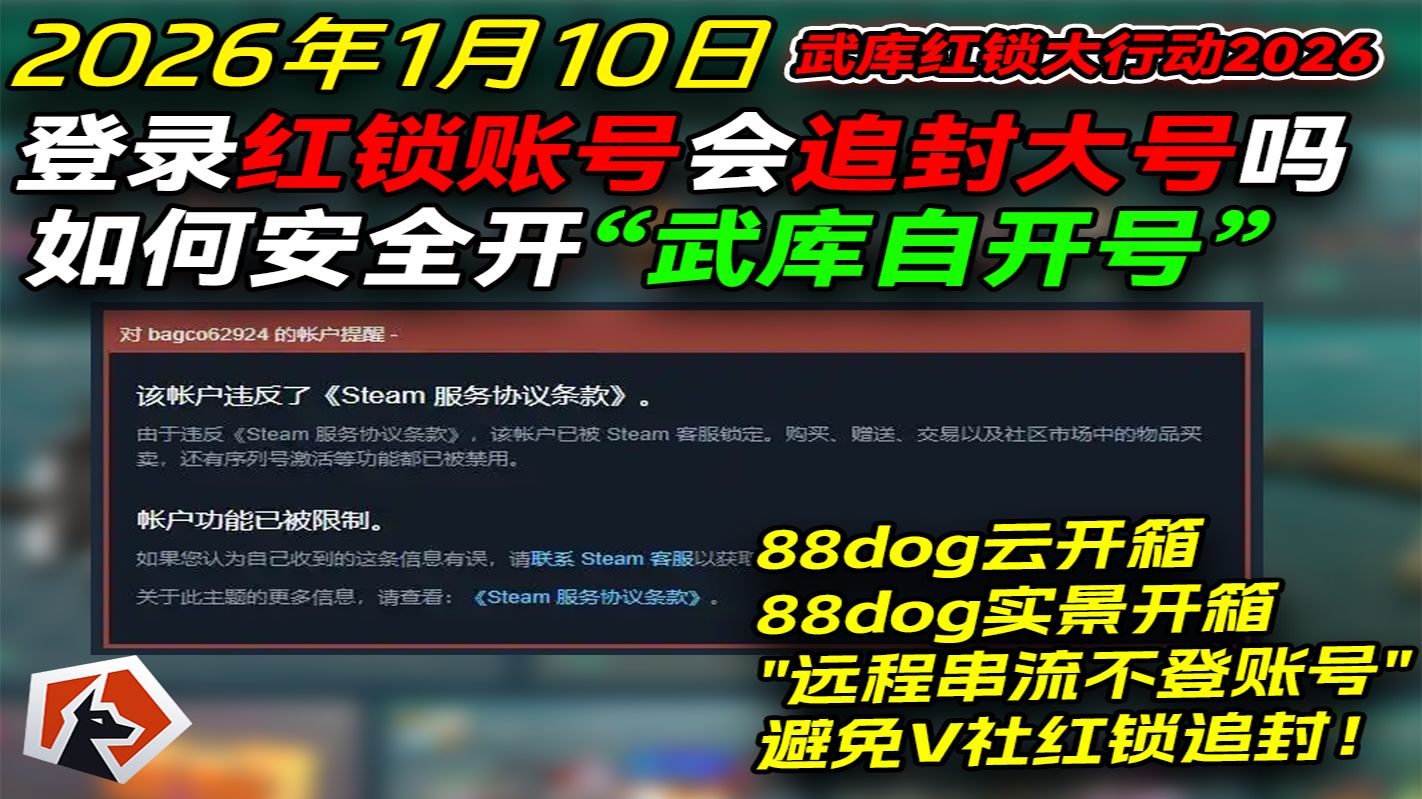 【CS2】武库刷经验导致红锁，那么开箱