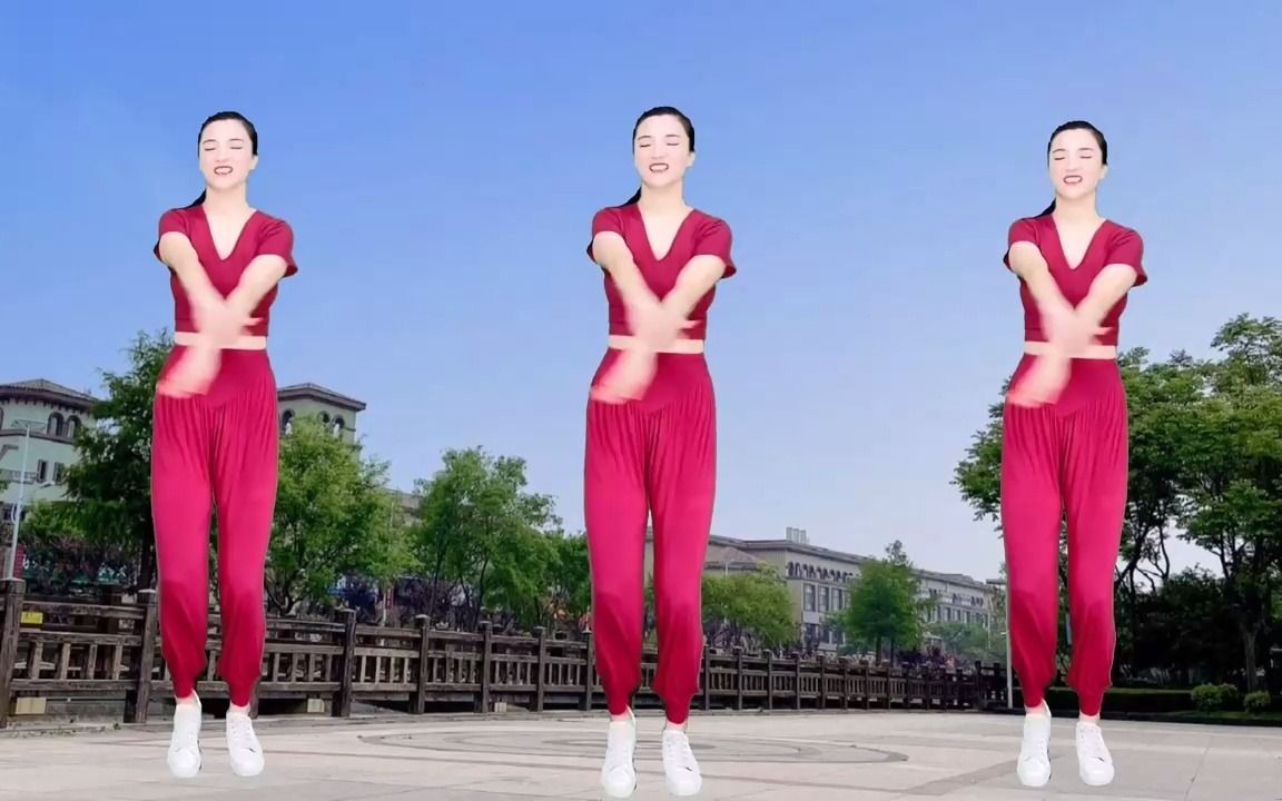 每天一练:完整版《网红摇》双手臂打直扭胯,扭掉大肚腩 水桶腰,扭出